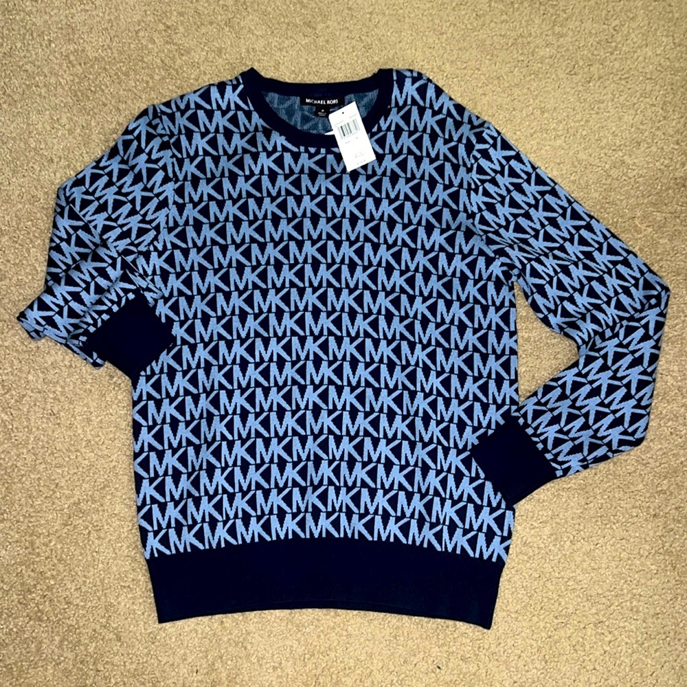 Michael Kors, men’s sweater, blue, medium. Brand new!